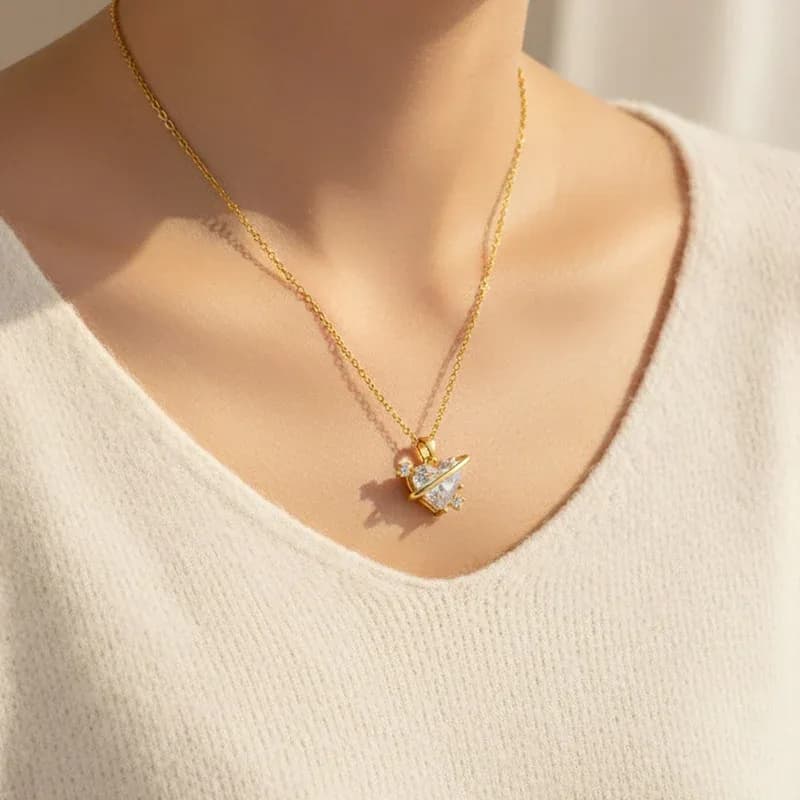 Crystal Cupid Necklace 2