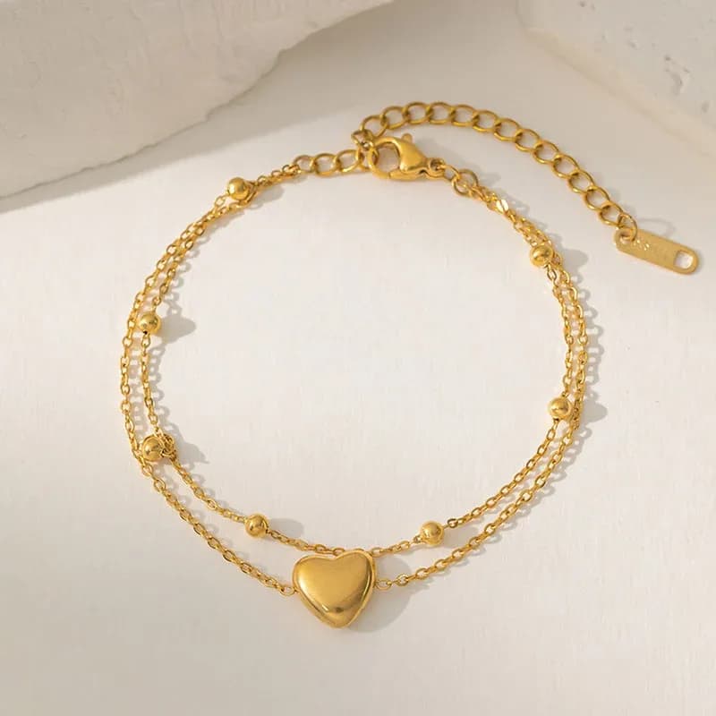 Heart Wraparound Bracelet