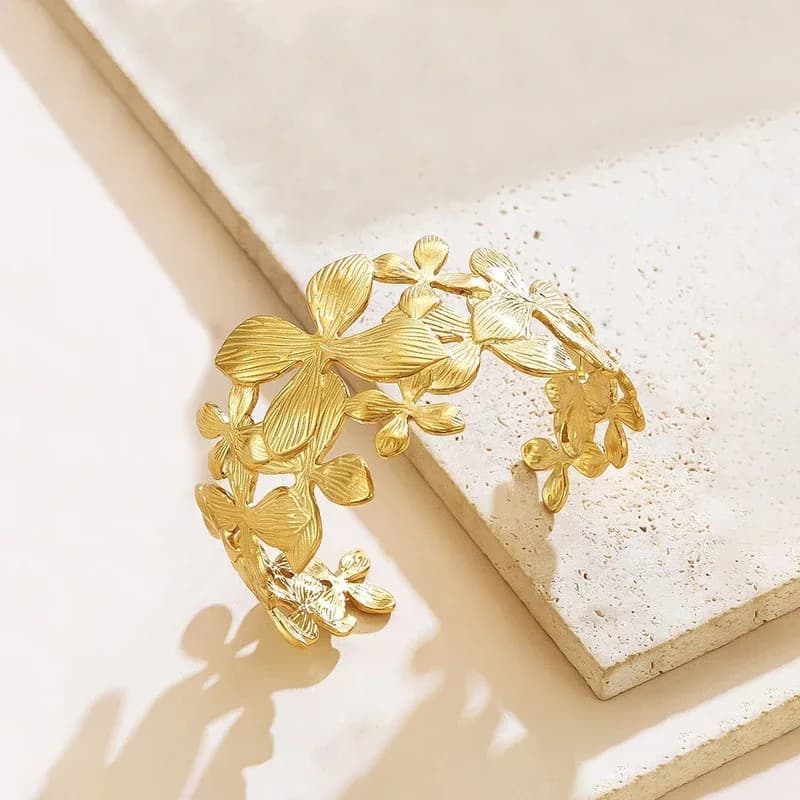 Floral Cuff Bracelet