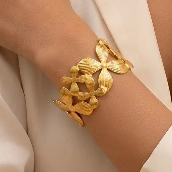 Floral Cuff Bracelet 2