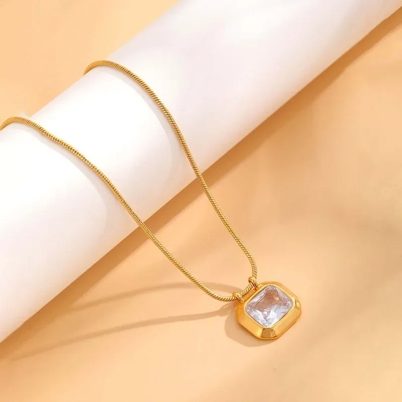 White Rectangular Pendant