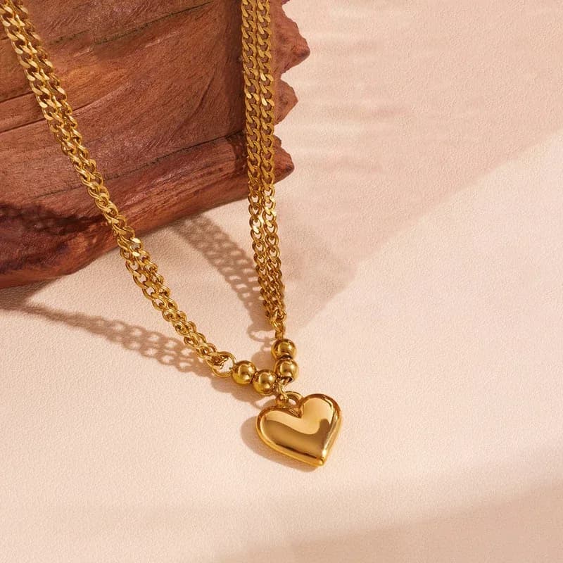 Chunky Heart Themed Pendant 2