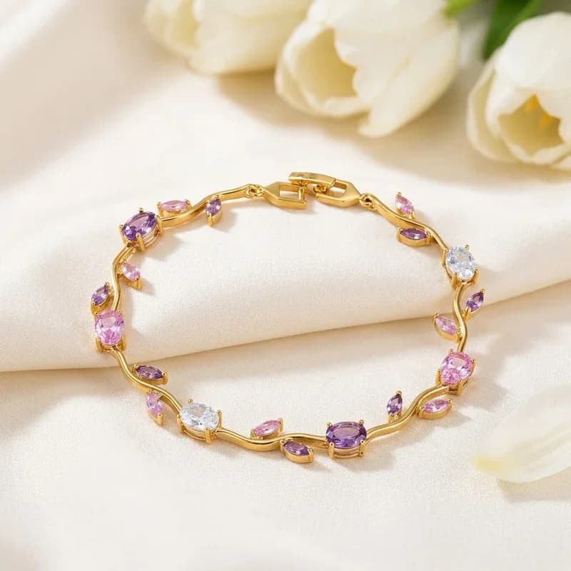 Lilac Tulip Bracelet