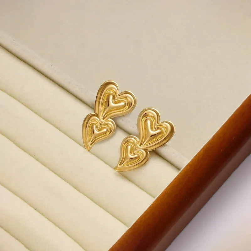 Dual Hearts Earings