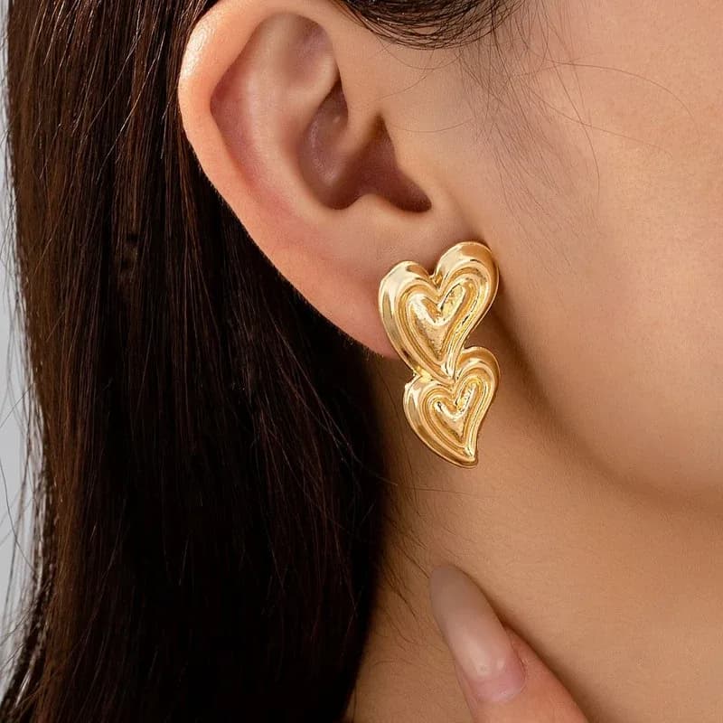 Dual Hearts Earings 2