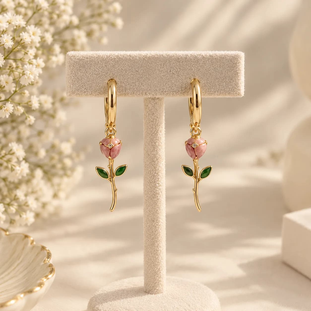 Tulip earings 2