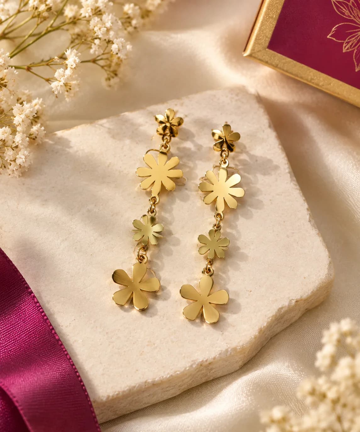 Floral Drop Earrings 2