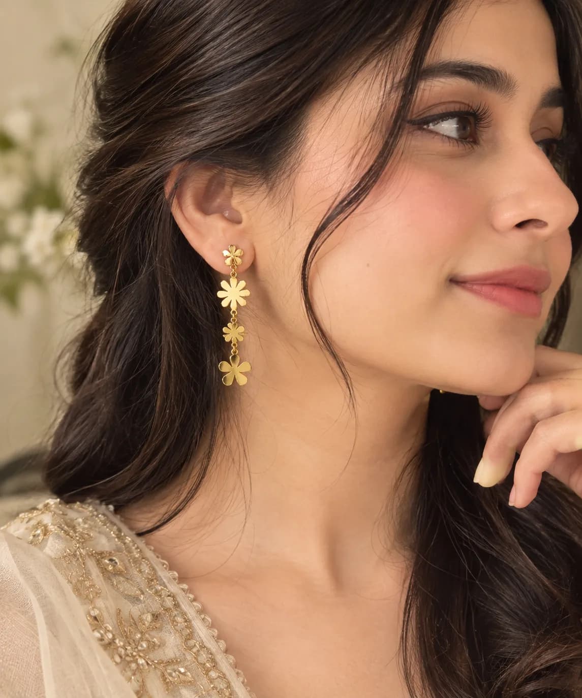 Floral Drop Earrings